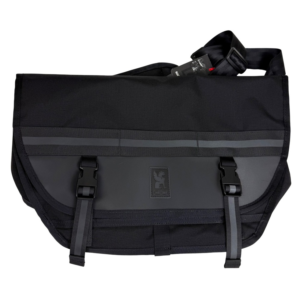 NEW Chrome Industries Mini Metro Night Messenger Bag Black Reflective Urban Tech